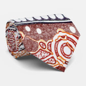 Desert Tracks Aboriginal Stropdas (Opgerold)