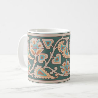 Desert Twilight Art Nouveau Floral Coffee Mok