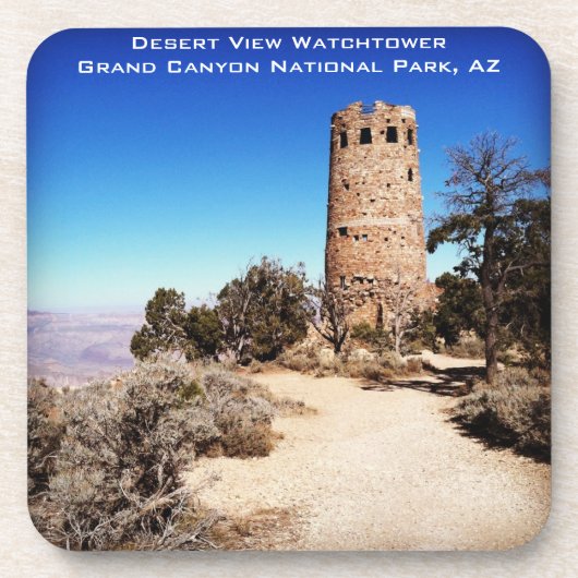 Desert Uitzicht Watchtower Grand Canyon, Arizona Bier Onderzetter (Voorkant)
