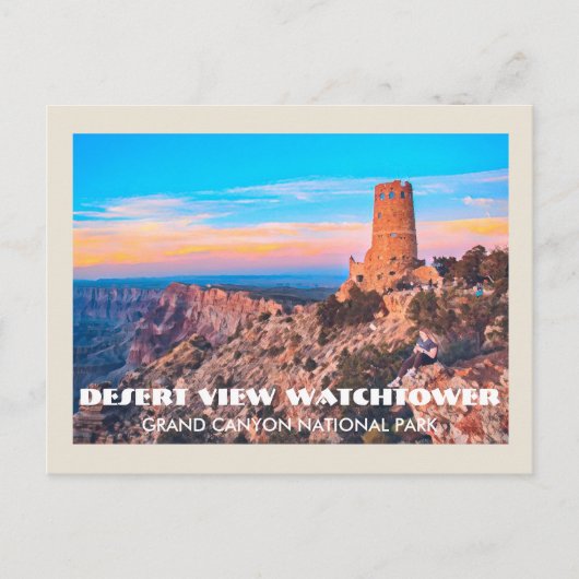 Desert Uitzicht Watchtower Grand Canyon National P Briefkaart (Voorkant)