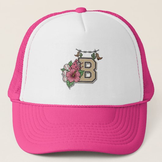 Desert Vibes Baseball Hat! 🌵🤠 Trucker Pet (Voorkant)