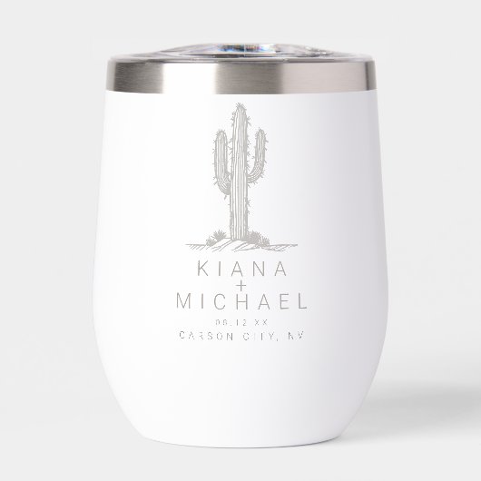 Desert Vibes Bruiloft Cactus Motif ID1019 (Voorkant)