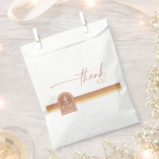 Desert Vibes Bruiloft Dank u Cactus Motif ID1019 Bedankzakje (Geknipt)