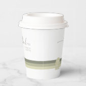 Desert Vibes Bruiloft Dank u Sage Ivoor ID1019 Papieren Bekers (Rechts)