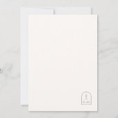 Desert Vibes Bruiloft Ivoor Verticaal ID1019 Save The Date (Achterkant)