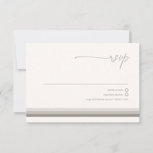 Desert Vibes Bruiloft Neutrals ID1019 RSVP Kaartje (Voorkant)