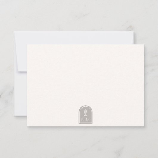 Desert Vibes Bruiloft Neutrals ID1019 RSVP Kaartje (Achterkant)