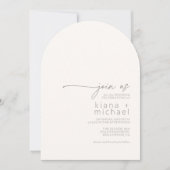 Desert Vibes Eat Drink Boogie Ivory Arch ID1019 Kaart (Voorkant)