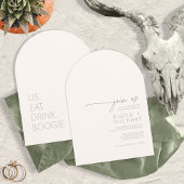 Desert Vibes Eat Drink Boogie Ivory Arch ID1019 Kaart