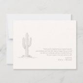 Desert Vibes Foto Dank u Ivory ID1019 Bedankkaart (Achterkant)