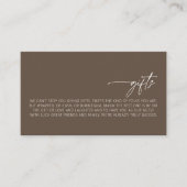 Desert Vibes Huwelijkscadeaus Gifts ID1019 Informatiekaartje (Voorkant)