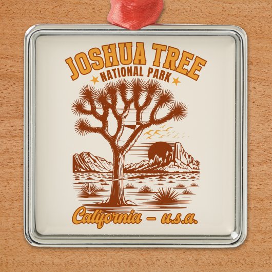 Desert Vibes Joshua Tree National Park Art Metalen Ornament