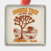 Desert Vibes Joshua Tree National Park Art Metalen Ornament (Voorkant)
