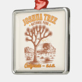 Desert Vibes Joshua Tree National Park Art Metalen Ornament (Links)