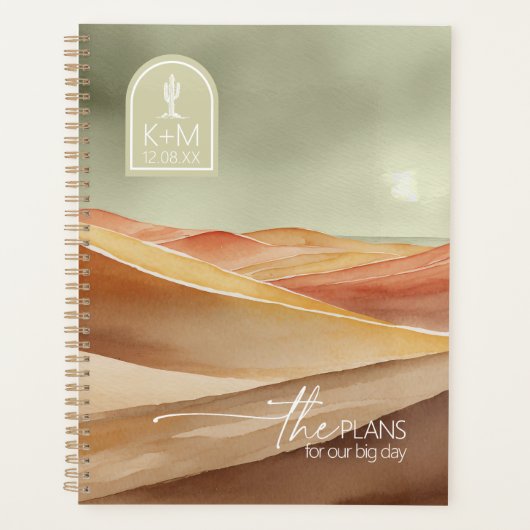 Desert Vibes Landschap Bruiloft ID1019 Planner (Voorkant)