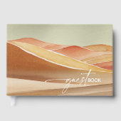 Desert Vibes Landschap Cactus Motief Bruiloft ID10 Gastenboek (Voorkant)