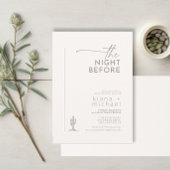 Desert Vibes Rehearsal Dinner Ivory ID1019 Kaart