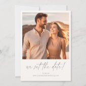 Desert Vibes Trouwfotosjabloon Ivory V ID1019 Save The Date (Achterkant)