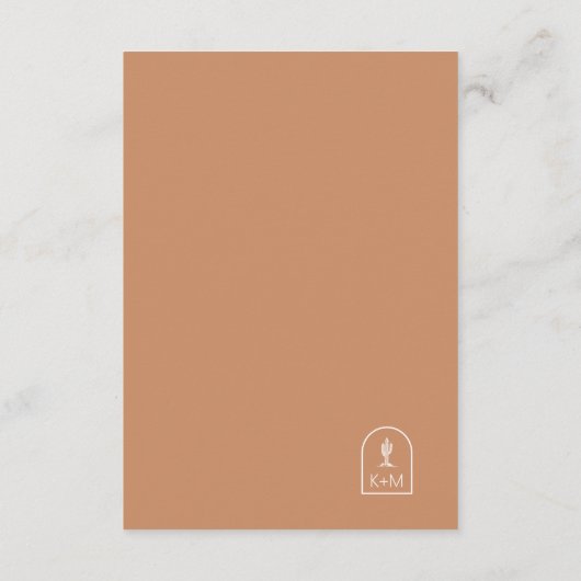 Desert Vibes Trouwgegevens ID1019 Informatiekaartje (Achterkant)