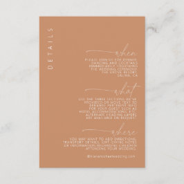 Desert Vibes Trouwgegevens ID1019 Informatiekaartje