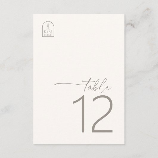 Desert Vibes Trouwtafel Ivoor ID1019 Kaart (Achterkant)