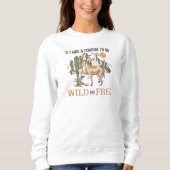 Desert Vibes Western Graphic Sweatshirt voor vrouw (Voorkant)
