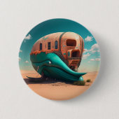 Desert walvishuis ronde button 5,7 cm (Voorkant)