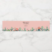 Desert Water Baby shower Waterfles Etiket (Enkel label)