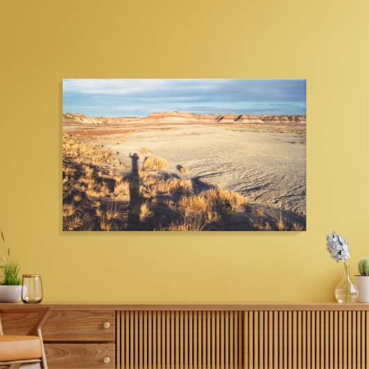 Desert Wave: Petrified Forest National Park Photo Canvas Afdruk (Insitu (Woonkamer))