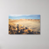 Desert Wave: Petrified Forest National Park Photo Canvas Afdruk (Voorkant)