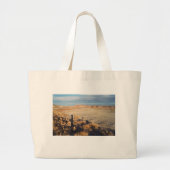 Desert Wave: Petrified Forest National Park Photo Grote Tote Bag (Voorkant)
