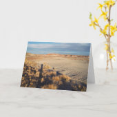 Desert Wave: Petrified Forest National Park Photo Kaart (Gele Bloem)
