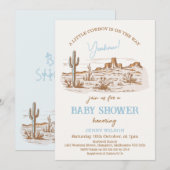  Desert Western Little Cowboy Baby shower Kaart (Voorkant / Achterkant)