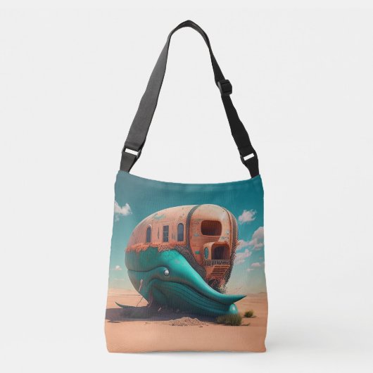 Desert Whale House Crossbody Tas (Voorkant)