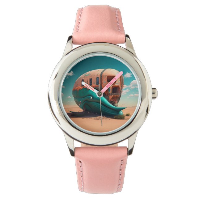 Desert Whale House Horloge (Voorkant)