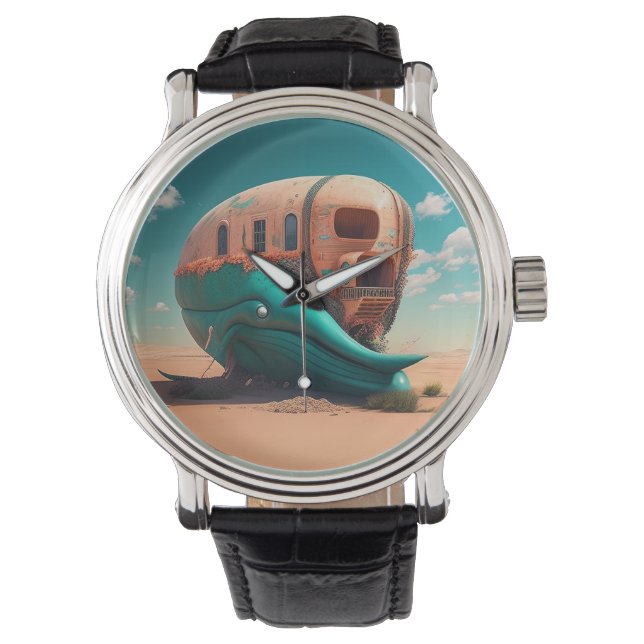 Desert Whale House Horloge (Voorkant)