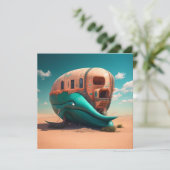 Desert whale house kaart (Staand voorkant)