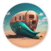 Desert Whale House Keramische Knop (Voorkant)