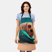 Desert Whale House Schort (Gedragen)