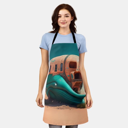 Desert Whale House Schort (Gedragen)