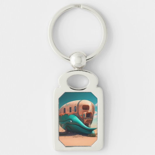 Desert Whale House Sleutelhanger (Voorkant)