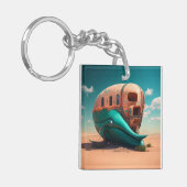Desert Whale House Sleutelhanger (Voorkant Links)