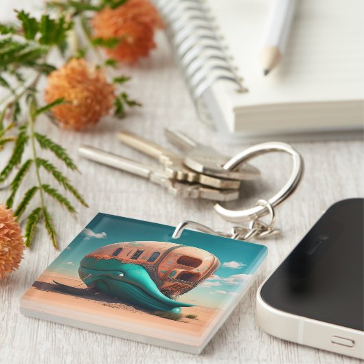 Desert Whale House Sleutelhanger (Voorkant Rechts)