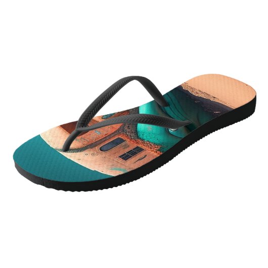 Desert whale house teenslippers (Schuin)