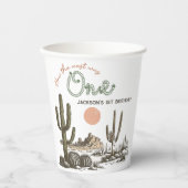 Desert Wild West Western 1e verjaardag Papieren Bekers (Voorkant)