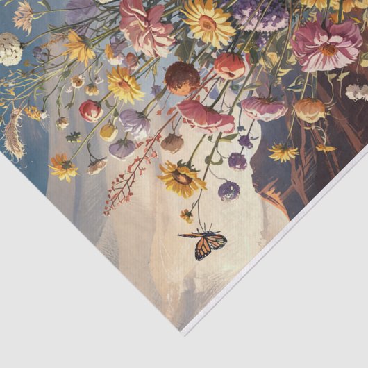 Desert Wildflower Bouquet, Zuidwestelijke Canyon Tissuepapier (Detail)