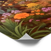 Desert Wonderland Arizona Waterverf Landschap Poster (Hoek)