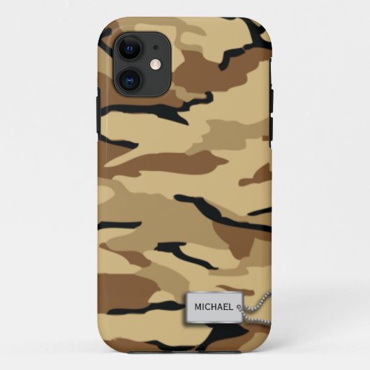 Desert Zand Militaire Camouflage Case-Mate iPhone Case (Achterkant)