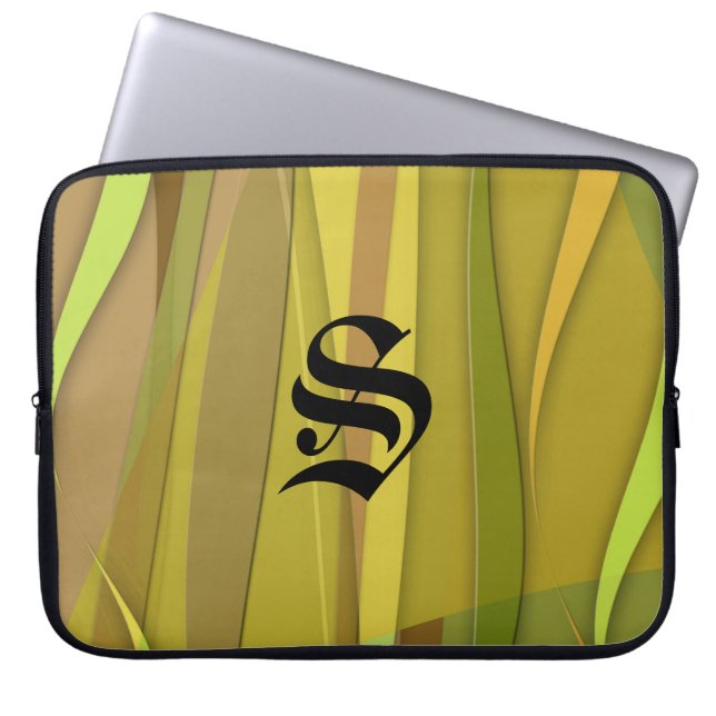 Desert Zephyr Monogrammed Laptop Sleeve (Voorkant)