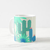 Desert Zuidwest Cactus Thema Koffie Mok Saguaro (Voorkant links)